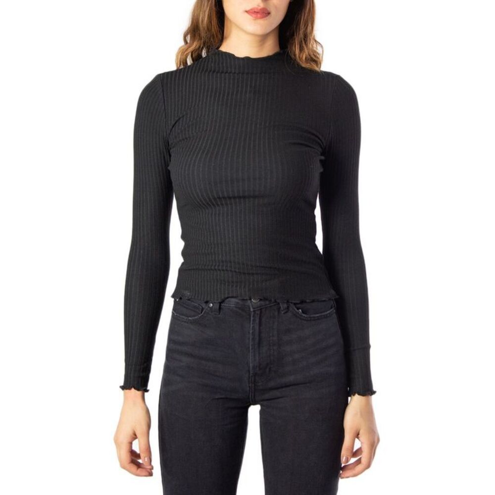 Only Black Polyester Women's Turtleneck